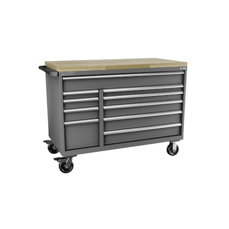 Champion Tool Storage Mobile Modular Cabinet, 10 Drawer, Dark Gray, Steel, 56-1/2 in W x 28-1/2 in D x 33-1/2 in H D1500DB10MB8BBT-DG